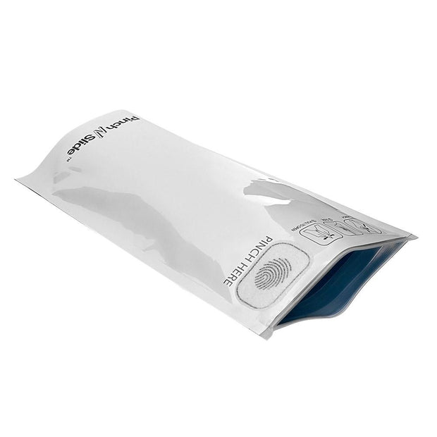 Pinch N Slide Child Resistant Mylar Bag White 5" x 8.5" - 250 Count