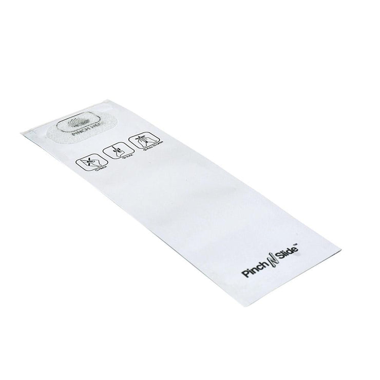 Pinch N Slide Child Resistant Mylar Bag White 2.4" x 7.2" - 250 Count