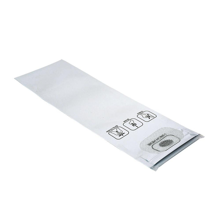 Pinch N Slide Child Resistant Mylar Bag White 2.4" x 7.2" - 250 Count