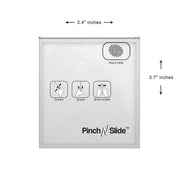 Pinch N Slide Child Resistant Mylar Bag White 3.4" x 3.7" 250 Count