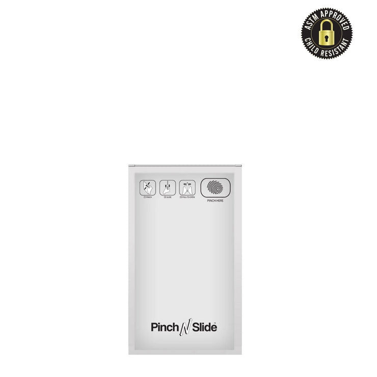 Pinch N Slide Child Resistant Mylar Bag White 3.5" x 5" - 250 Count