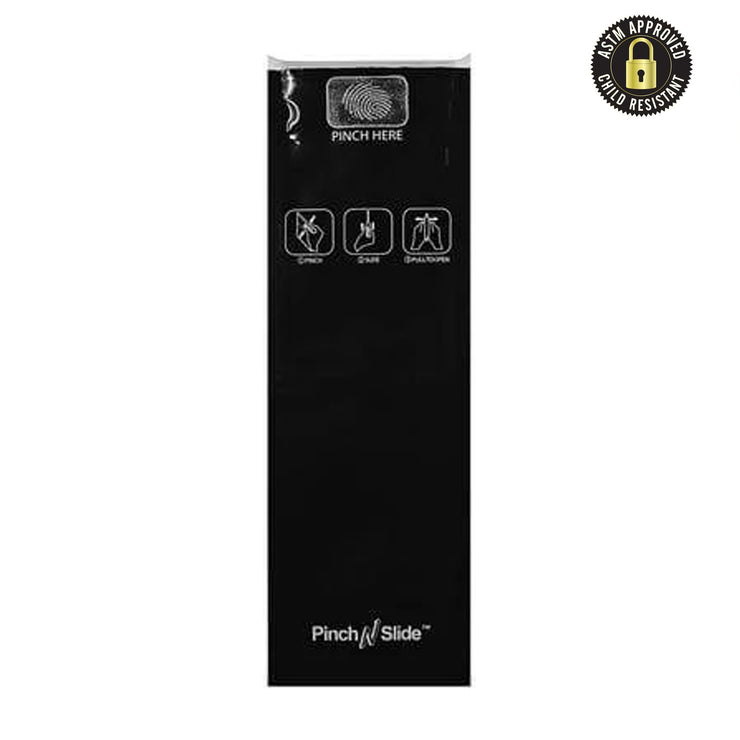 Pinch N Slide Child Resistant Mylar Bags Black 2.4" x 7.2" 250 Count