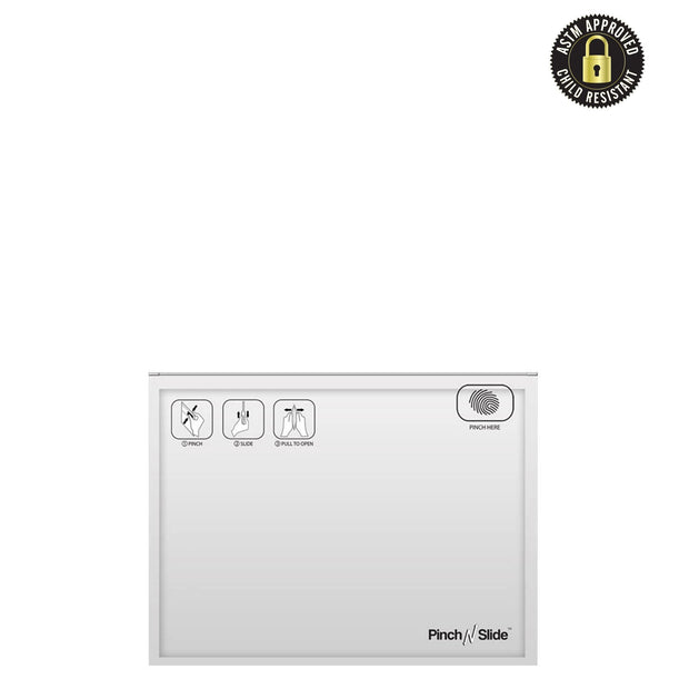 Pinch N Slide Child Resistant Mylar Bag White 8" x 6" - 250 Count