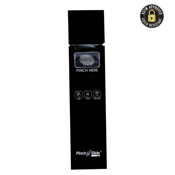 Pinch N Slide 2.0 Child Resistant Mylar Bags Black 1.38" x 6.10" 1000 Count