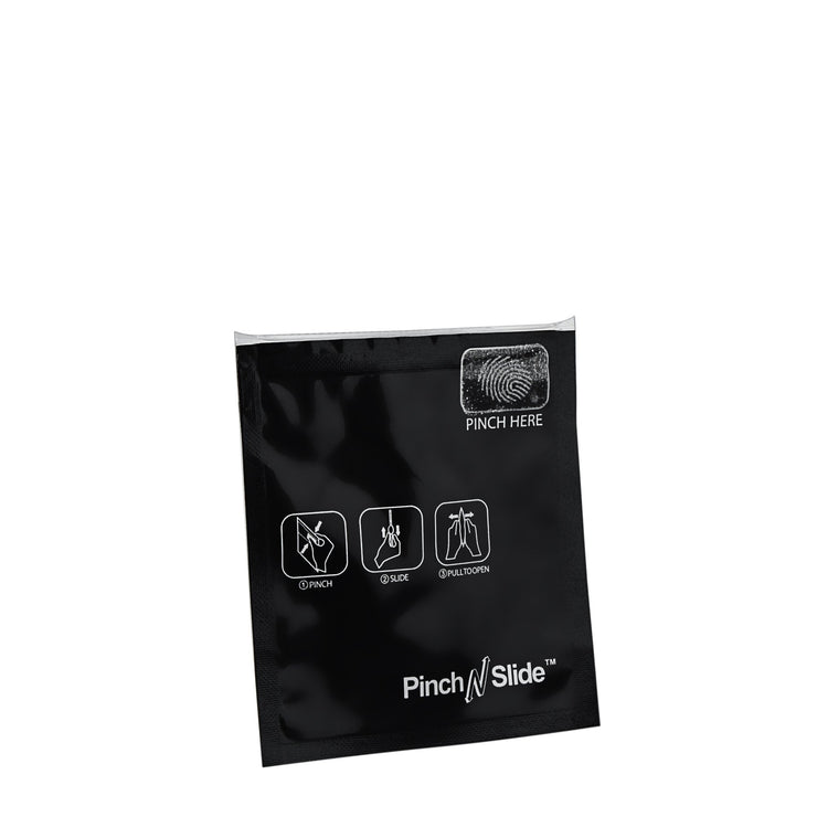 Pinch N Slide Child Resistant Mylar Bag Black 3.4" x 3.7"  250 Count