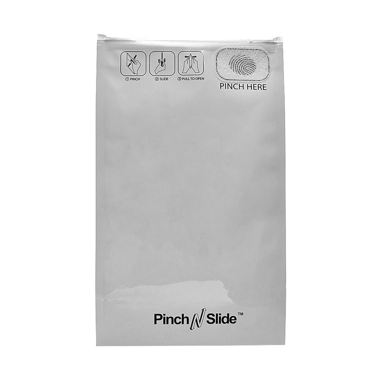 Pinch N Slide Child Resistant Mylar Bag White 5" x 8.5" - 250 Count