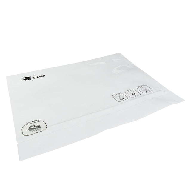 Pinch N Slide 2.0 Child Resistant Mylar Bags 12" x 9" White 250 Count