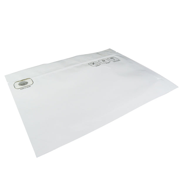 Pinch N Slide 2.0 Child Resistant Mylar Bags 12" x 9" White 250 Count