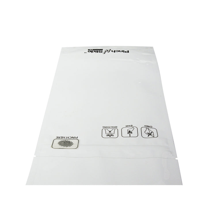 Pinch N Slide 2.0 Child Resistant Mylar Bags White 5" x 8.5" 250 Count