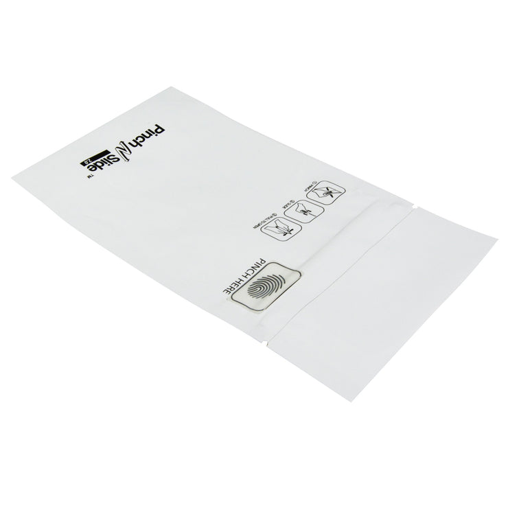 Pinch N Slide 2.0 Child Resistant Mylar Bags White 3.5" x 5" 250 Count