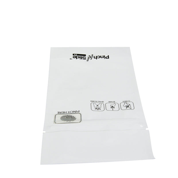 Pinch N Slide 2.0 Child Resistant Mylar Bags White 3.5" x 5" 250 Count