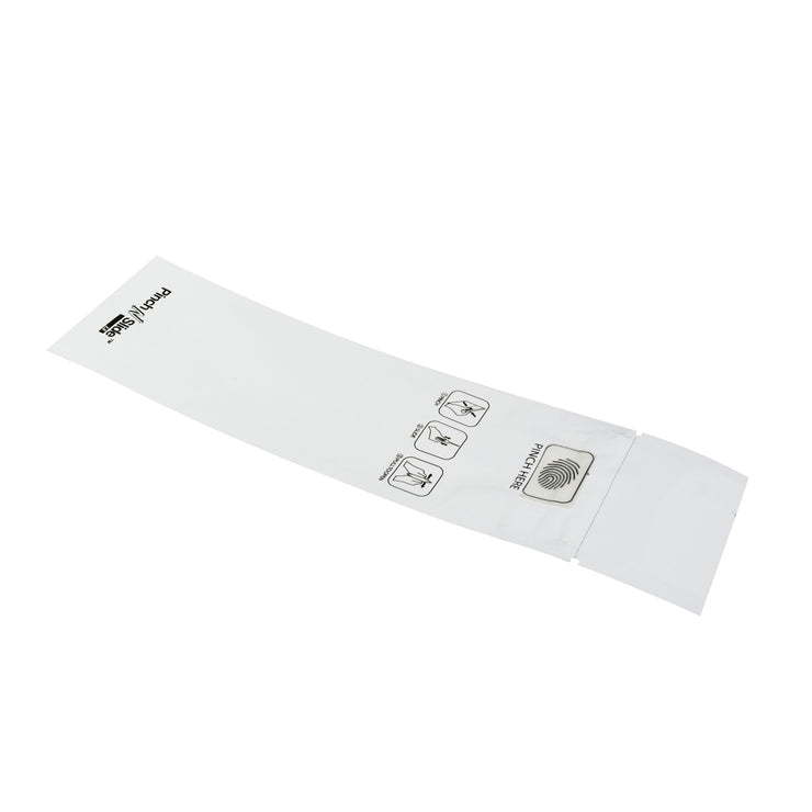 Pinch N Slide 2.0 Child Resistant Mylar Bags White 2.4" x 7.2" 250 Count