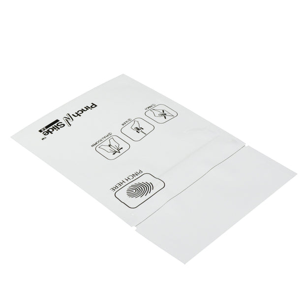 Pinch N Slide 2.0 Child Resistant Mylar Bags White 3.4" x 3.7" 250 Count
