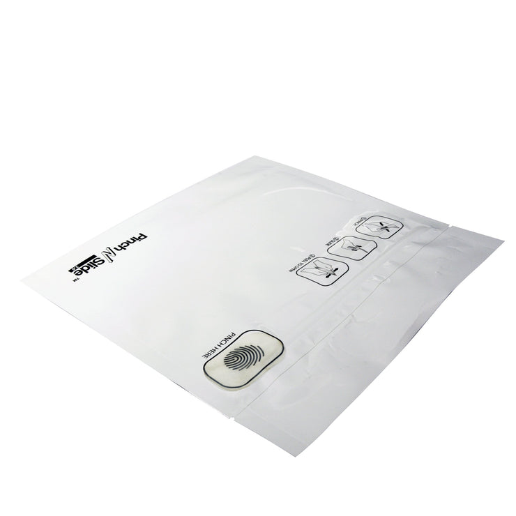 Pinch N Slide 2.0 Child Resistant Mylar Bags White 8" x 6" 250 Count