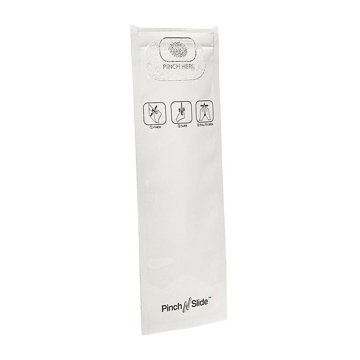Pinch N Slide Child Resistant Mylar Bag White 2.4" x 7.2" - 250 Count